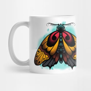 Neotraditional moth Mug